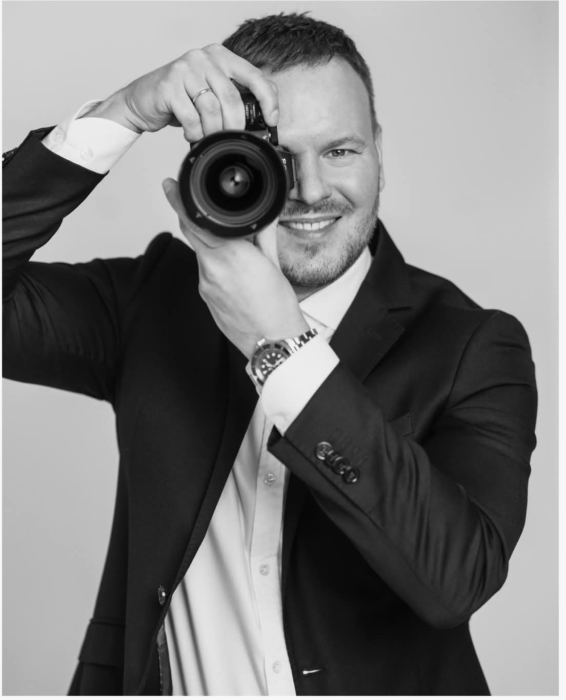 Svart og hvit fotograf